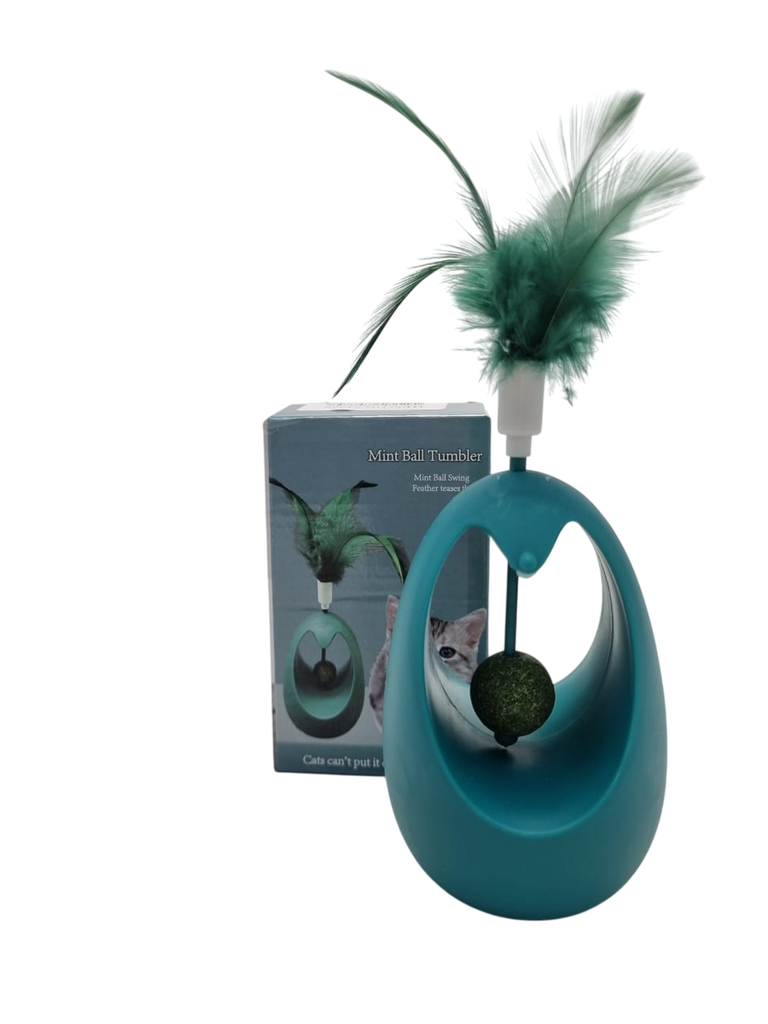 JUGUETE VAIVÉN PLUMA Y HIERBA GATERA