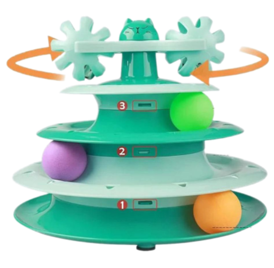 JUGUETE PIRAMIDAL GIRATORIO 3 PELOTAS