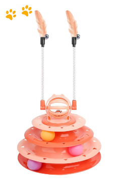 JUGUETE INTERACTIVO 4 PISOS CON DOBLE PLUMA